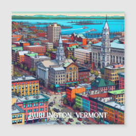 Burlington, Vermont Comic Book Style Art
