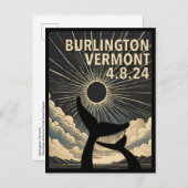 Burlington Vermont Eclipse Briefkaart (Voorkant / Achterkant)