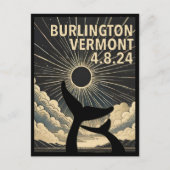 Burlington Vermont Eclipse Briefkaart (Voorkant)