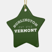 Burlington Vermont Keramisch Ornament (Links)
