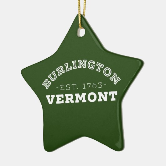 Burlington Vermont Keramisch Ornament (Links)