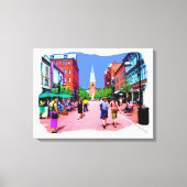Burlington Vermont Kerk St Canvas Schilderij (Voorkant)