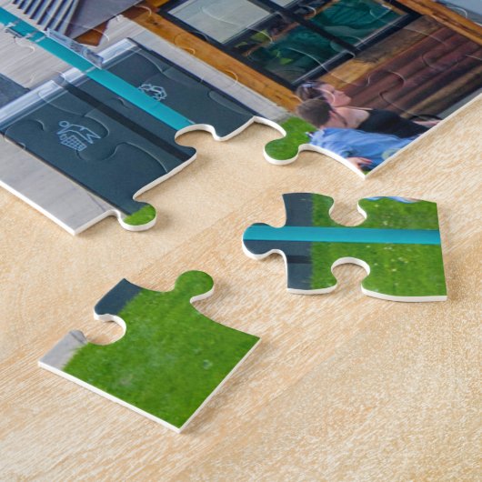 Burlington Vermont.Kerstgroeten Legpuzzel (Zijkant)