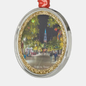 Burlington, Vermont Kerstmis Metalen Ornament (Links)