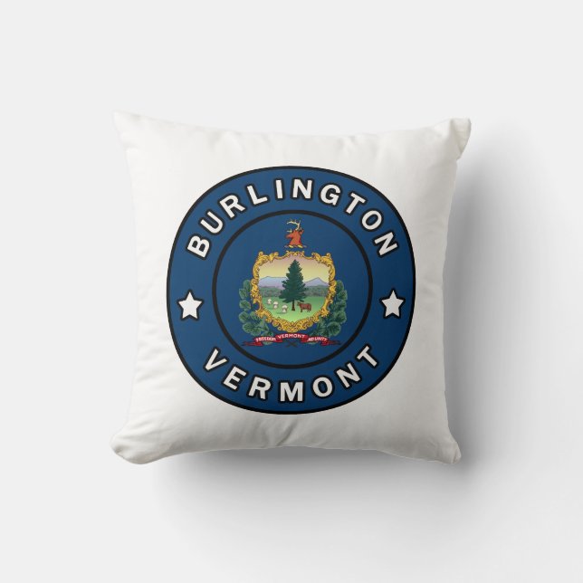 Burlington Vermont Kussen (Voorkant)