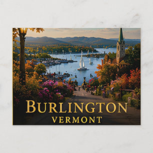 Burlington Vermont Lake Champlain & Green Mountain Briefkaart