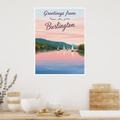 Burlington, Vermont – Lake Champlain Poster (Keuken)