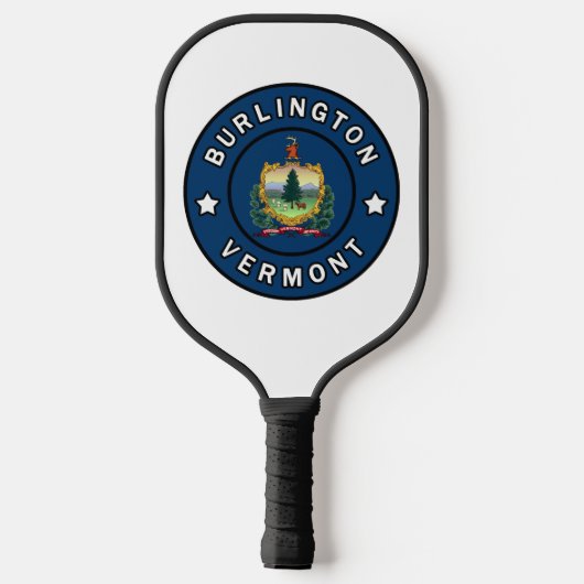Burlington Vermont Pickleball Paddle (Achterkant)