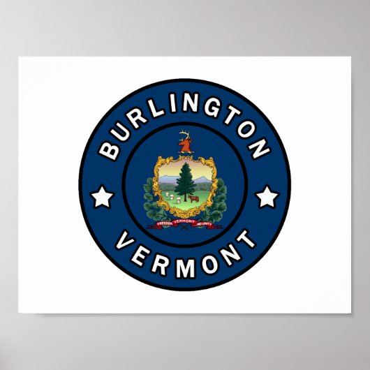 Burlington Vermont Poster (Voorkant)