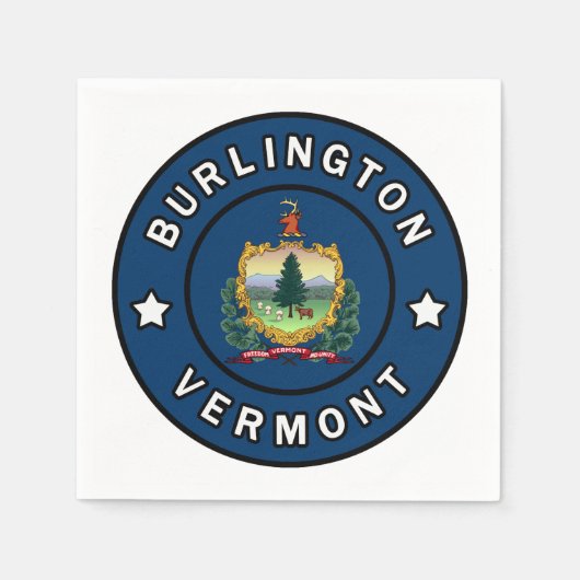 Burlington Vermont Servet (Voorkant)