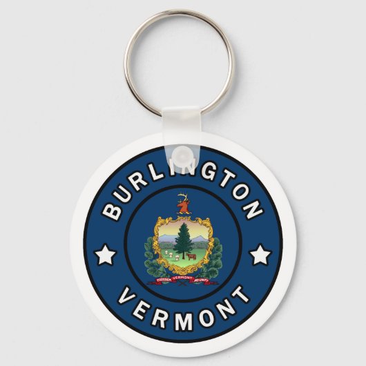 Burlington Vermont Sleutelhanger (Voorkant)