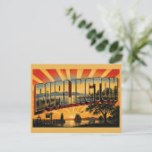 Burlington VT Lake Champlain Waterfront Kunst Briefkaart (Staand voorkant)