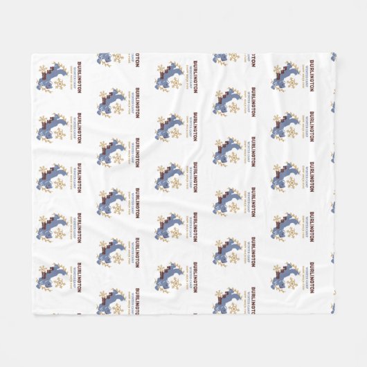 Burlington Winter Camp Fleece Deken (Voorkant (Horizontaal))