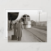 Burlington Zephyr Train, 1940 Briefkaart (Voorkant / Achterkant)