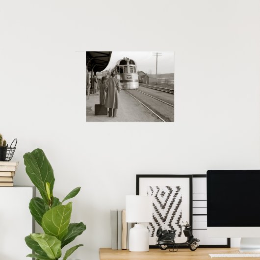 Burlington Zephyr Train, 1940. foto Poster (Thuiskantoor)