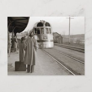 Burlington Zephyr Trein, 1940 Briefkaart