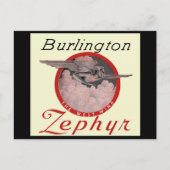Burlington Zephyr-trein Briefkaart (Voorkant)