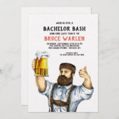 Burly Beer Drinker uitnodiging (Voorkant / Achterkant)