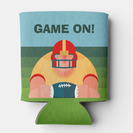 Burly Football Player Blikjeskoeler (Achterkant)