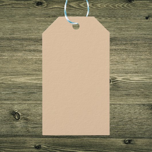 Burly Wood Solid Color Cadeaulabel