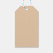 Burly Wood Solid Color Cadeaulabel (Voorkant)