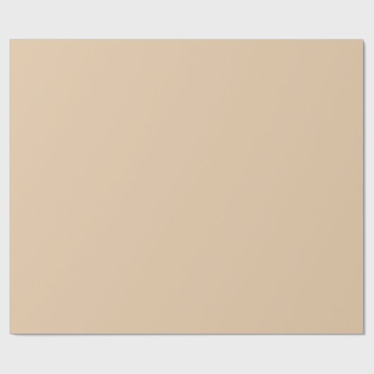 Burly Wood Solid Color Cadeaupapier (Vlak)