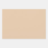 Burly Wood Solid Color Inpakpapier Vel (Voorkant 2)