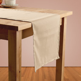 Burly Wood Solid Color Korte Tafelloper