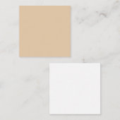 Burly Wood Solid Color Notitiekaartje (Voorkant / Achterkant)