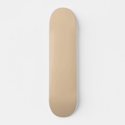 Burly Wood Solid Color Persoonlijk Skateboard (Voorkant)
