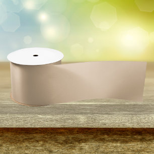 Burly Wood Solid Color Satijnen Lint