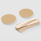 Burlywood (vaste kleur) handwaaier (Niet-gemonteerd)