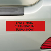 BURMA BUMPERSTICKER (Op auto)
