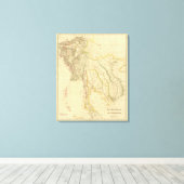 Burmah, Siam, Cochin China Canvas Afdruk (Insitu (Houten vloer))