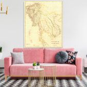 Burmah, Siam, Cochin China Canvas Afdruk (Insitu (Woonkamer))