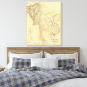 Burmah, Siam, Cochin China Canvas Afdruk (Insitu (Slaapkamer))