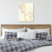 Burmah, Siam en Cochin China Canvas Afdruk (Insitu (Slaapkamer))