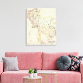Burmah, Siam en Cochin China Canvas Afdruk (Insitu (Woonkamer))