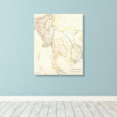 Burmah, Siam en Cochin China Canvas Afdruk (Insitu (Houten vloer))
