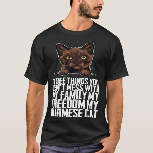 Burmese  Burmese cat  Burmese mother T-shirt (Voorkant)
