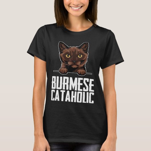 Burmese cataholic t-shirt (Voorkant)