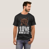 Burmese cats  Burmese mom  Burmese kitten  3 T-shirt (Voorkant volledig)