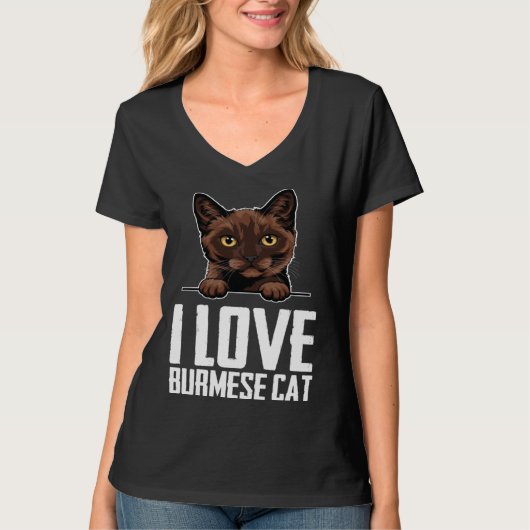 Burmese cats  Burmese mom  Burmese kitten  3 T-shirt (Voorkant)