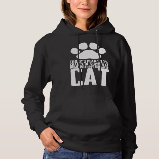 Burmese kitten  Burmese mom  Burmese dad Hoodie (Voorkant)