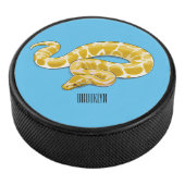 Burmese python slang cartoonillustratie hockey puck (3/4)