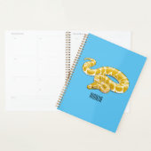 Burmese python slang cartoonillustratie planner (Display)