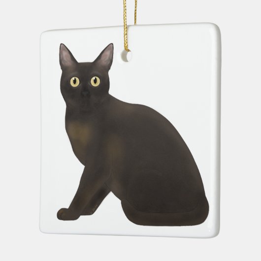 Burmese Sable Cat Holiday Ornament (Links)