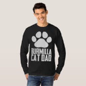Burmilla cat dad t-shirt (Voorkant volledig)