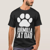 Burmilla cat dad t-shirt (Voorkant)