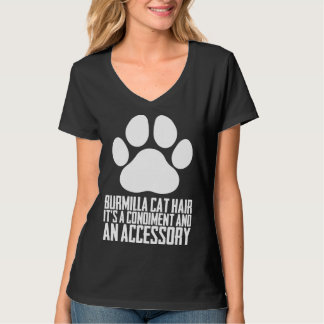 Burmilla kattenhaar het is een kruiderij en een ac t-shirt